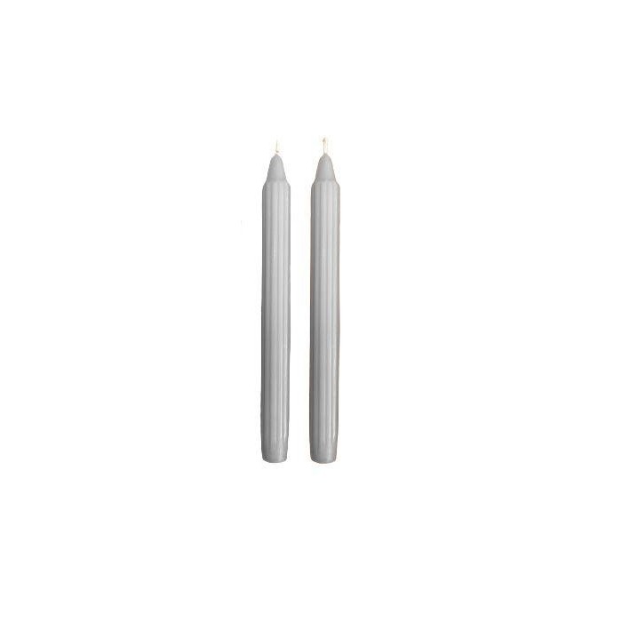 CANDELA SCANALATA DORICA CM.25 BIANCO